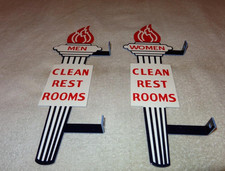 VINTAGE STANDARD GASOLINE TORCH MEN & WOMEN DIE-CUT RESTROOM 13