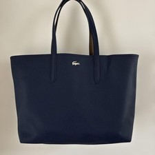 Lacoste Tote Bag With Reversible Pouch Women Rare French Model LImited Edition V picture