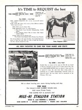 Time Request AAA Mile Hi Stallion Station Arvada Colorado 1964 Vtg Magazine Ad picture