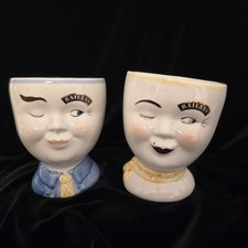 RARE Vintage 1997 Limited Edition Bailey's Winking Irish Cream YUM Tall Mugs picture