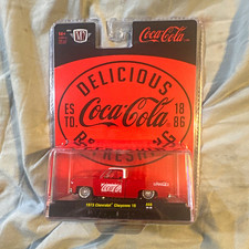 Coca-Cola M2 Machines 1973 Chevrolet Cheyenne 10 Diecast Truck Red/White picture