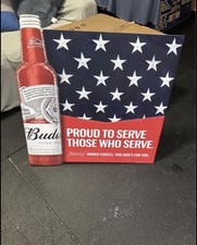 Budweiser “Proud To Serve Those Who Serve” Metal Sign picture