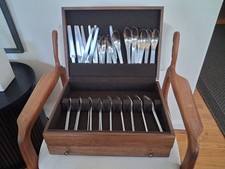 Arne Jacobsen A. Michelsen Danish Modern Stainless Flatware 70's/80's Vintage picture