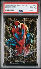 1992 Skybox Marvel Masterpieces Spider-Man #87 PSA 10 picture