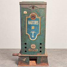 Antique 1920s Columbus 1¢ Ohio Blue Tip Matchbox Vending Machine Original picture
