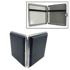20PCS Leather Cigarettes Case Stainless Steel Leather Box portable Case picture