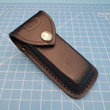 VTG Buck Knives Sheath 112 Ranger Folding Blade Leather Belt Pouch Case 5