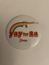 Yay For 2a Pin Back Button P182 picture