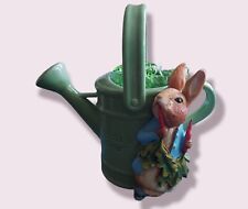 NEW Beatrix Potter Peter Rabbit Watering Can Planter Frederick Teleflora 2007 picture