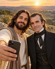 Jesus Selfie with James K. Polk AI 8