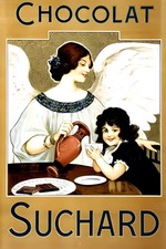 Chocolat Suchard Poster (1900s) - 24x36” - Rare Reprint 🍫🖼️ picture