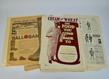 Vintage 1920s Magazine Advertising Pages Lot Cream Of Wheat & More picture