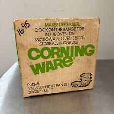 Vtg CORNING WARE Spice o' Life 1-3/4 Cup Petite Pan NEW / SEALED P-42-8 picture