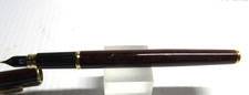 RARE Vintage Waterman Paris MED 18K Gold Nib Fountain Pen Burgundy RED GT-FRANCE picture
