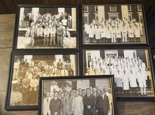Vintage 1960s Johns Hopkins Medical School Framed Class Photo Lot Of 5 picture