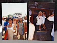 2 Cir 80s Crossdresser Men in Dress Drag Parade Vintage Snapshot Photo Gay Int picture