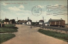 SAYBROOK CONNECTICUT CT Junction Railroad Train Station Depot Antique Postcard picture