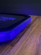 Patron XO Cafe Tequila Purple LED Lighted Octagon Serving Tray 13
