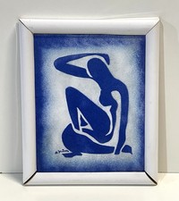 Vintage Henri Matisse Blue Nude II Enamel Copper Framed Panel Plaque Wall Art picture