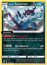 Hisuian Samurott : SWSH10 Holofoil - 100/189 Lightly Played picture