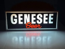 VTG 1960s Genesee Beer Lighted Bar Advertising Sign Works Rochester NY 27