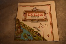 Vintage 1964 Six Flags of Texas Dallas/ Fort Worth Map of Park  picture
