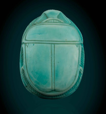 Ancient Egyptian Rare Scarab Amulet Mythological Creation Deity Amulet BC picture