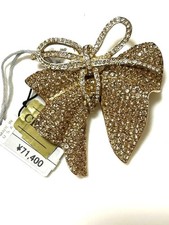 CINER Vintage Enamel Ribbon Brooch Gold/Silver Plated Used picture