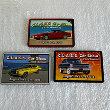 C.L.A.S.S. Car Show Annual Collectible Dash Plaques Lot of 3 2009 2013 2016 picture