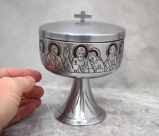Lightly Used Ciborium, Last Supper Scene, 6 1/4