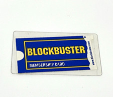 Vintage 1999 Blockbuster Video Membership Card Laminated Florida 90s Crooked picture