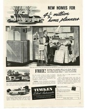 1945 Timken Silent Automatic Air Conditioning 1940s home design Vintage Print Ad picture