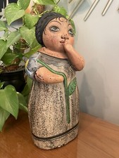 Solis Ollin Signed Hand Painted Art Pottery 14