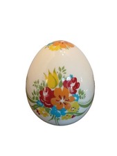 Vintage Limted Edition Floral Porcelain Egg Hand Painted West Germany picture