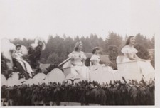 1950s Women Parade Float Beauty Queens Festival Pageant Smiling Outdoor picture