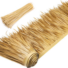Palm Thatch Roll Palm Thatch Runner Roll Mexican Style Straw Roof Panels Tiki Hu picture