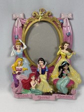 Rare Disney Parks “Bibbidi Bobbidi Beautiful” 3D Ceramic Picture Frame picture