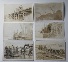 Vintage 1914 - 1915 RPPC Photo Postcard Lot - Railroad Bridge Sharonville Ohio picture