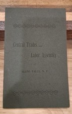 Vtg 1901 Constitution By-laws Rules Of Order Labor Assembly Ect Glen Falls N.Y picture