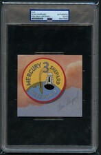 Alan Shepard d1998 signed autograph 4x4.5 Cut Mercury 7 Astronaut PSA Slabbed picture