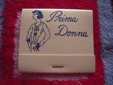 NOS VTG PRIMA DONNA - EAST HANOVER, NJ UNSTRUCK MATCHBOOK 2-1/8