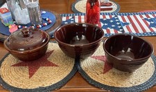Vintage MAR-CREST BOWLS  Casserole Bean Pot And Lid picture