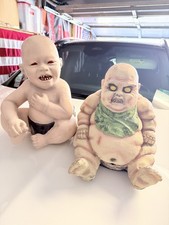 Spirit Halloween 2012 Zombie Baby Fat Blubbers untested 2011 Zombie The Runt LOT picture