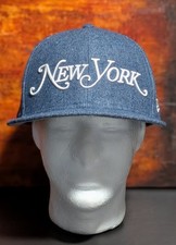 New Era 59FIFTY New York Magazine Limited Edition Wool Snapback Hat Blue Denim picture