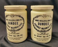 James Keiller & Sons Ltd Dundee Orange Marmalade Jar 16 oz. Lot Of 2 Vintage... picture