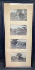 Vtg Photos, Little Boy Smokes a Pipe, series of 4 photos cir 1950, 8.25