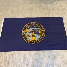 Vintage Nebraska State Flag – Defiance by Annin & Co. 100% Cotton original rare picture