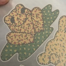Vintage Iron On Transfers Folk Art Frog Bunny Apple Heart Country Floral Craft picture