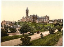 Glasgow University Glasgow Scotland c1900 OLD PHOTO picture