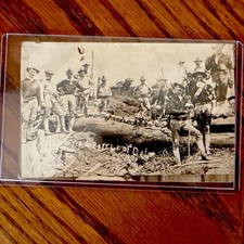 RPPC Philippine-American War Postcard Battle of Bud Dajo Aftermath 1906 Military picture